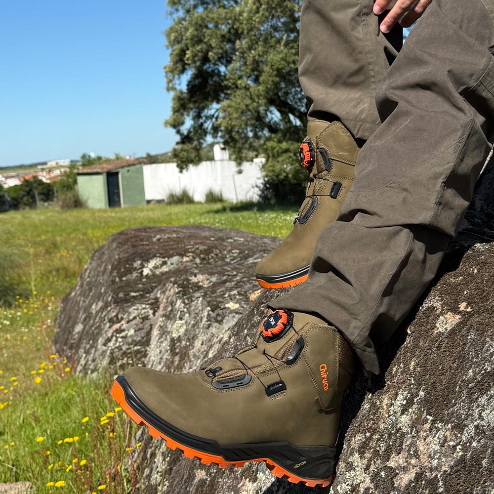 Botas de montaña y trekking Unisex Chiruca Cares Boa 08 Hi Vis Gore-Tex Verde - imagen 2