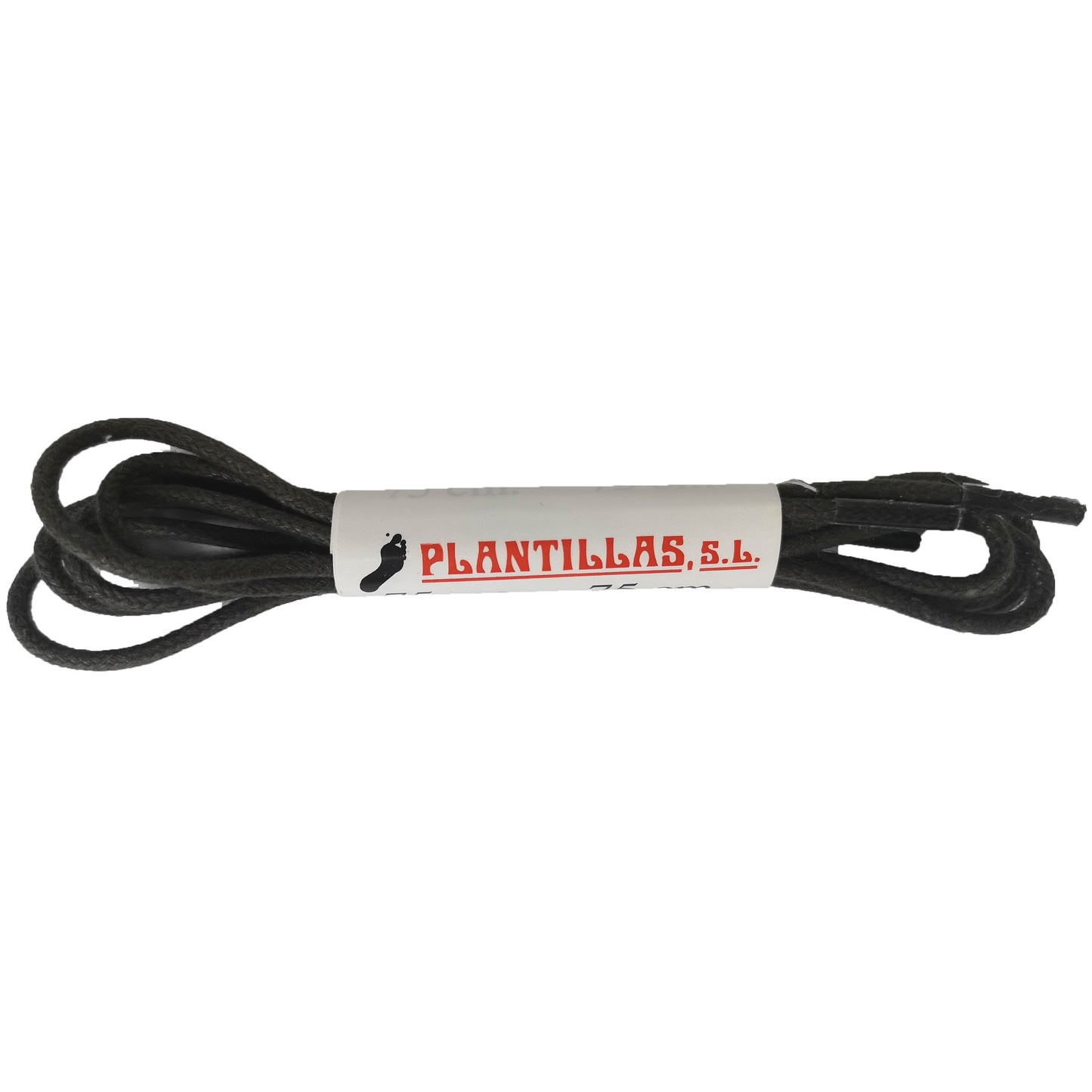 Cordones Encerados Finos Marrón Oscuro 75cm - imagen 1
