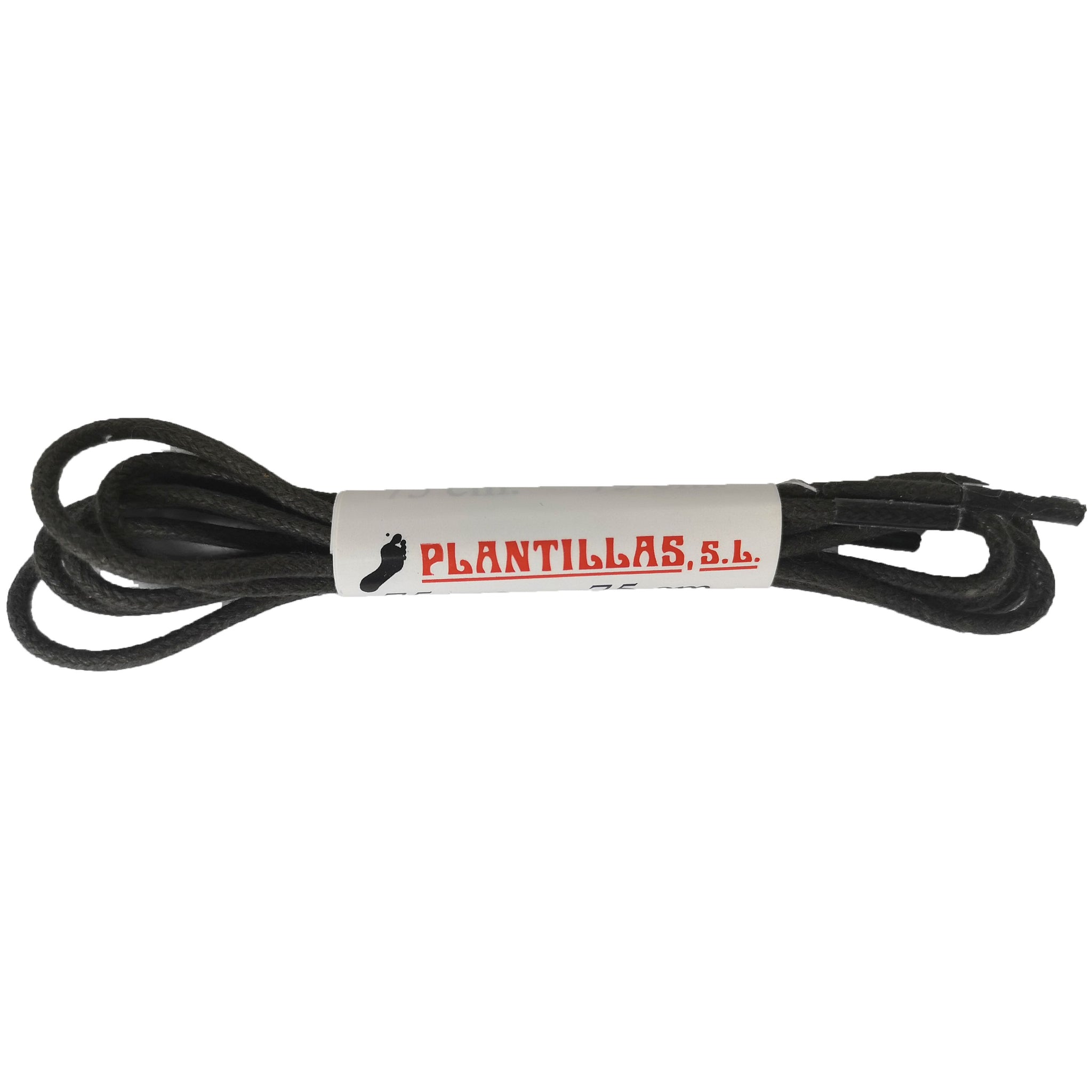 Cordones Encerados Finos Marrón Oscuro 75cm - imagen 1