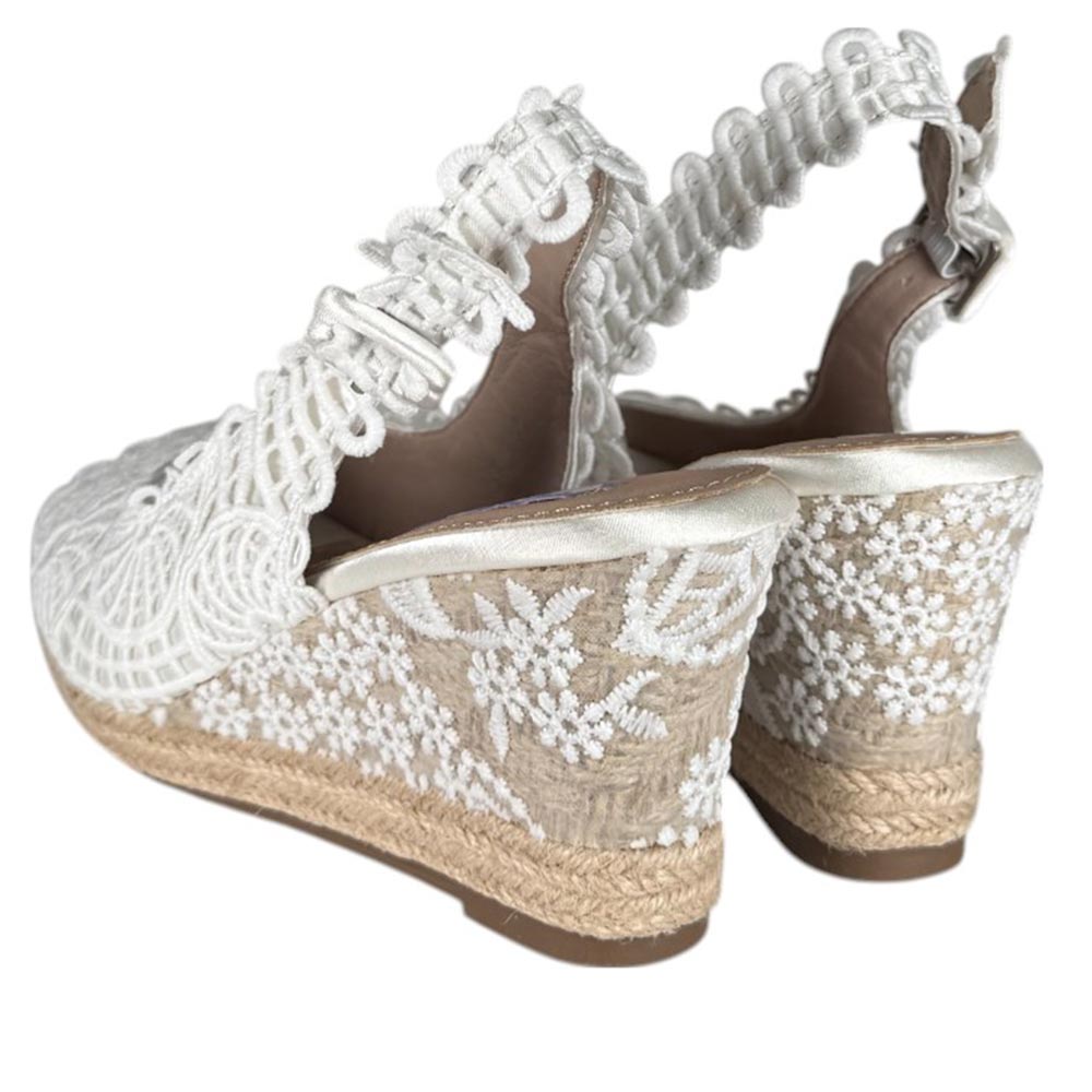 Cuñas de Novia Mandarina Julia Blanco - imagen 6