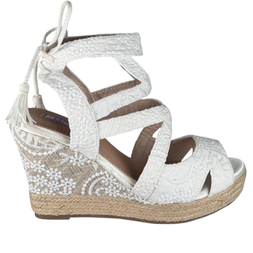 Cuñas de Novia Mandarina Kelly Blanco - imagen 1