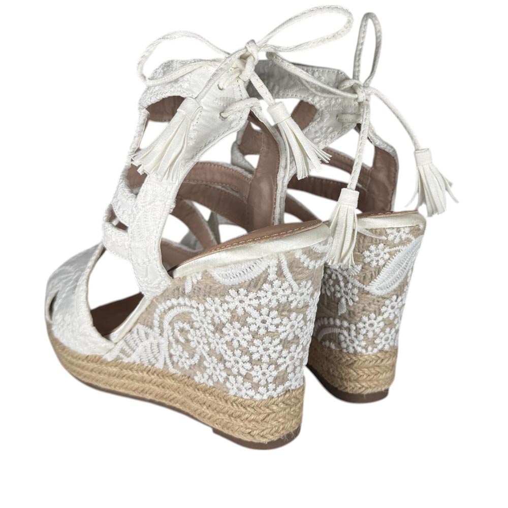 Cuñas de Novia Mandarina Kelly Blanco - imagen 7