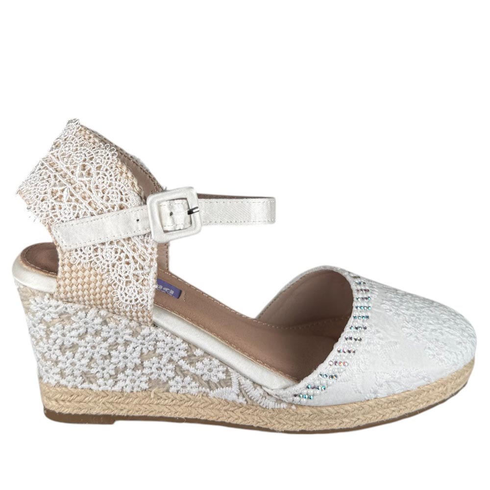 Cuñas de Novia Mandarina Rose Blanco - imagen 1