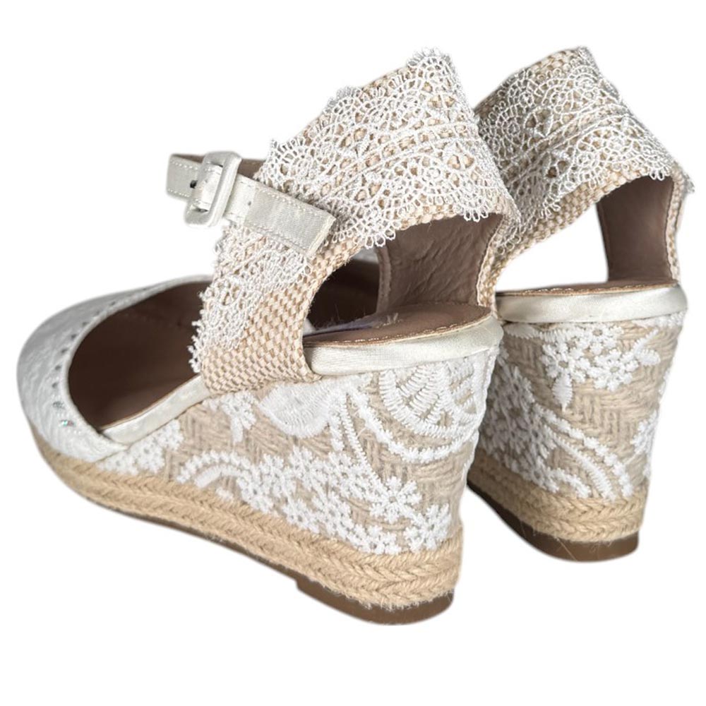 Cuñas de Novia Mandarina Rose Blanco - imagen 7