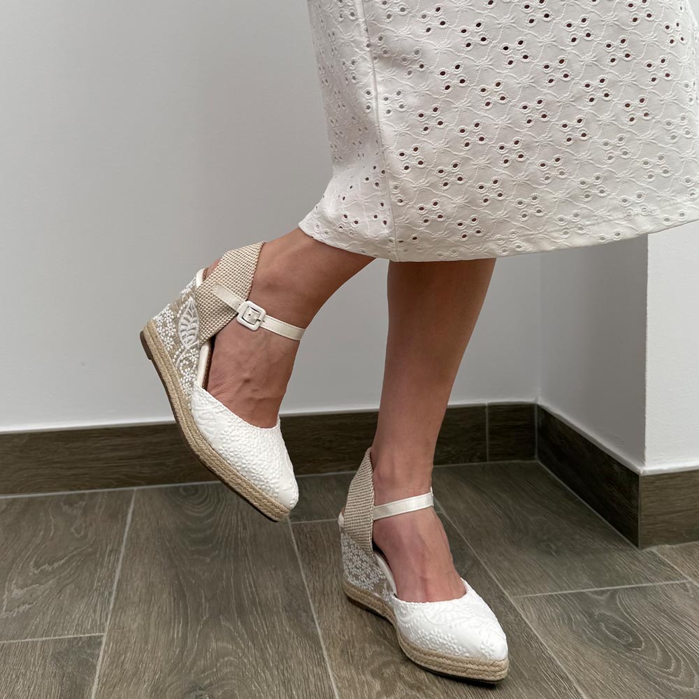 Cuñas de Novia Mandarina Sunny Blanco - imagen 4