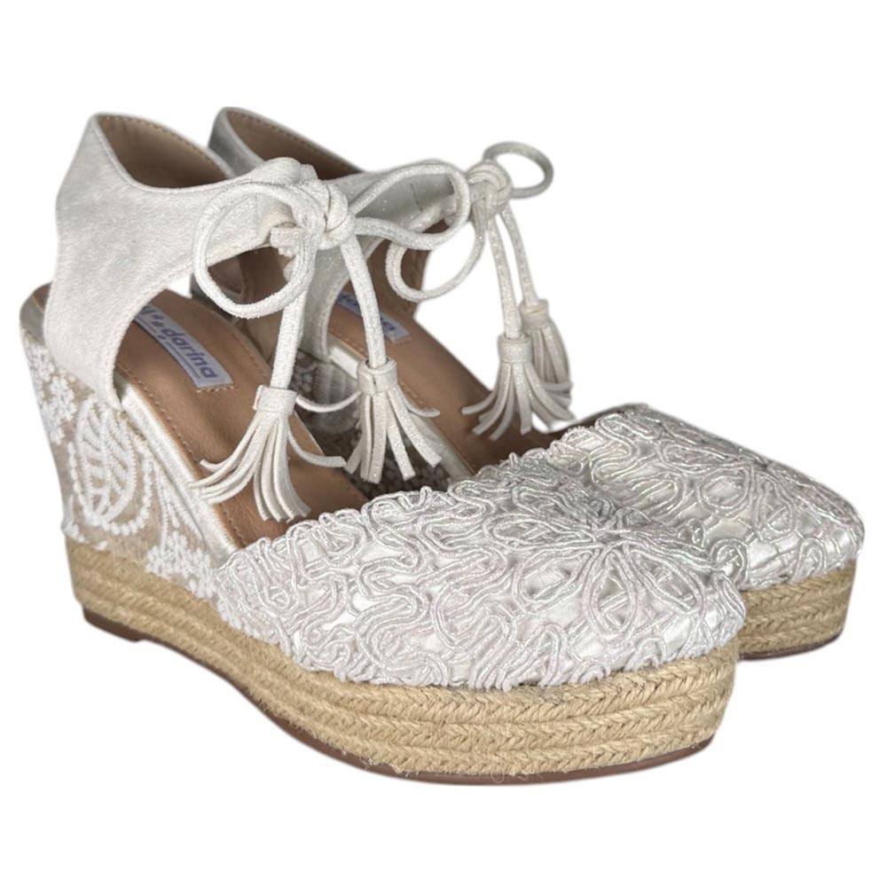 Cuñas de Novia Mandarina Elena Blanco - imagen 3
