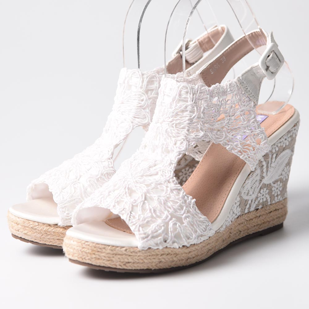 Cuñas de Novia Mandarina Sara Blanco - imagen 8
