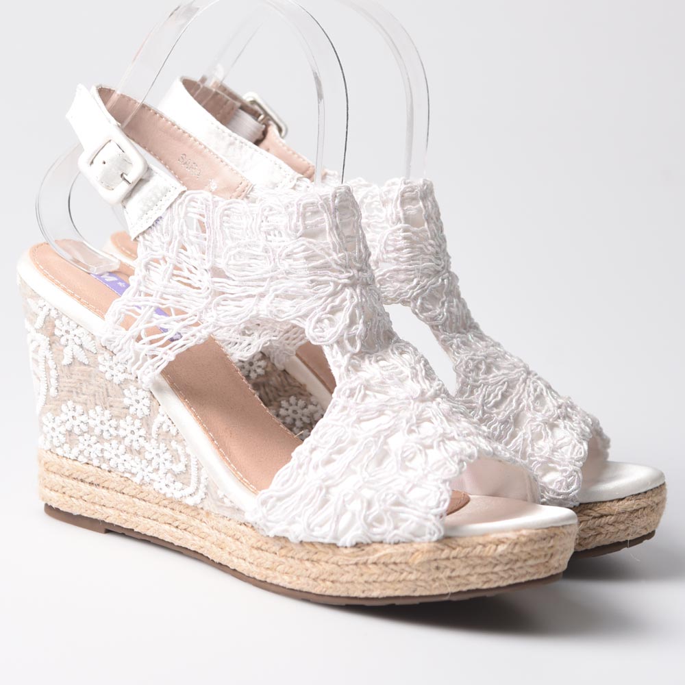 Cuñas de Novia Mandarina Sara Blanco - imagen 7