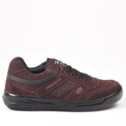 Zapatillas Demax Marrón Cordones