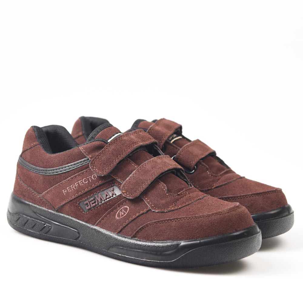 Zapatillas Demax Marrón Velcro - imagen 2