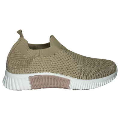 Deportivas Sin Cordones 6632 Beige