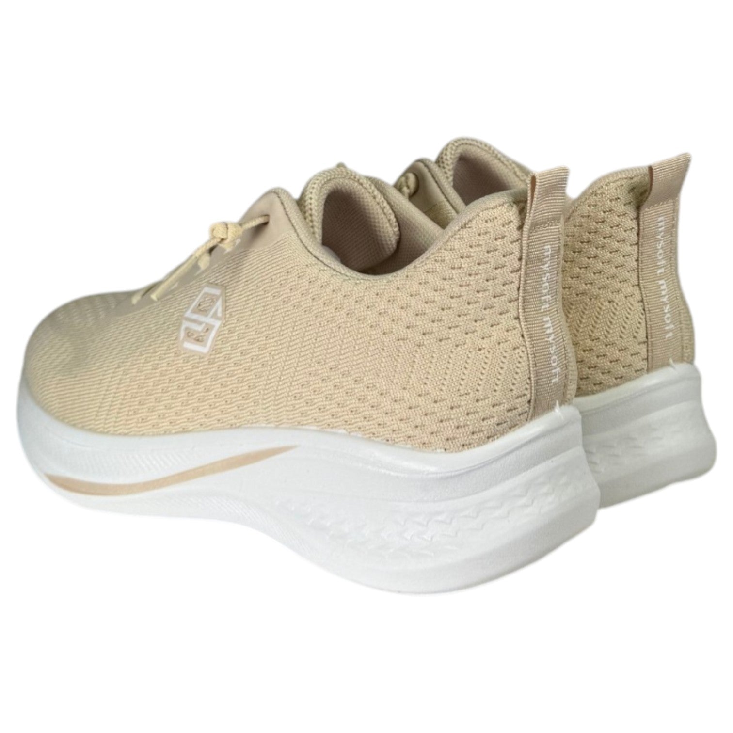 Deportivos Mysoft Elásticos 26M380 Beige - imagen 6