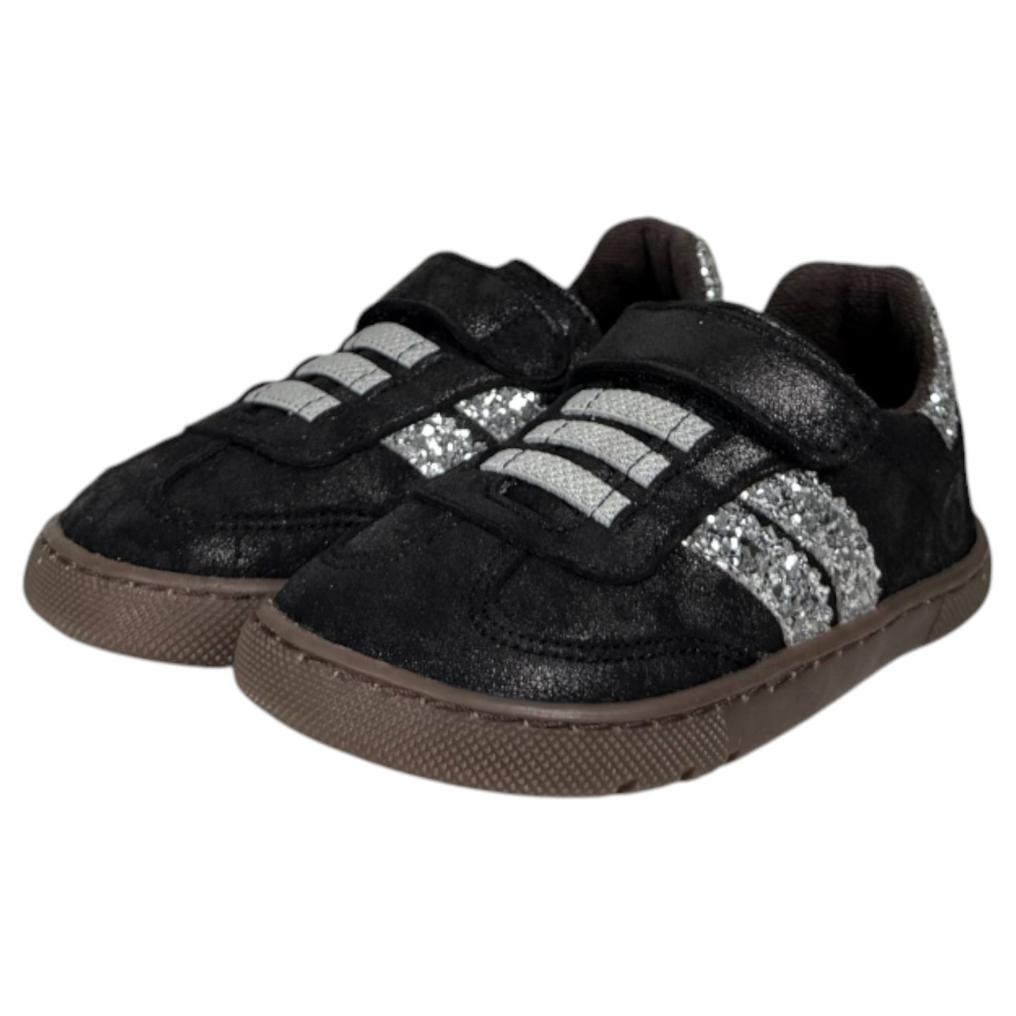 Deportivos Respetuosos Coqueflex 4415 Glitter Negro Plata - imagen 3