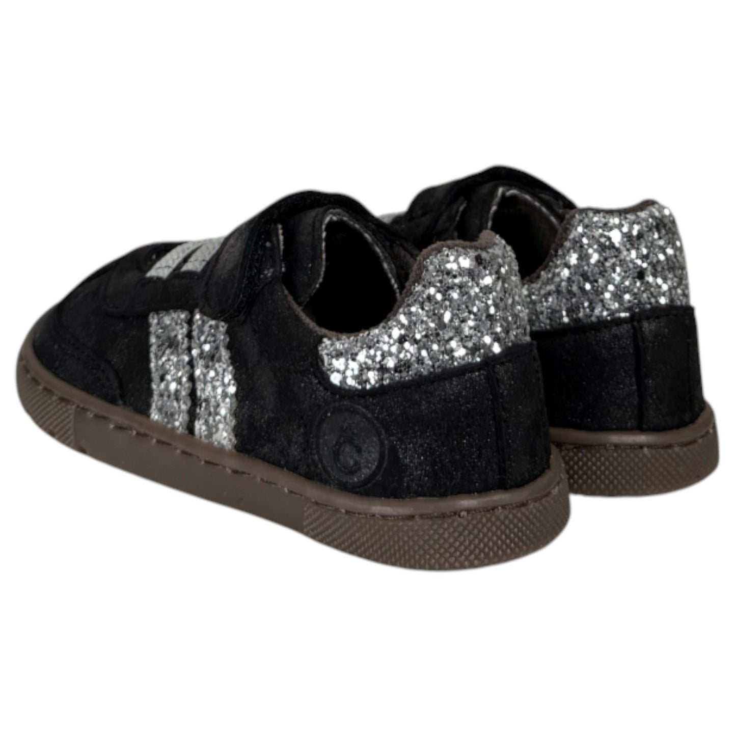 Deportivos Respetuosos Coqueflex 4415 Glitter Negro Plata - imagen 4