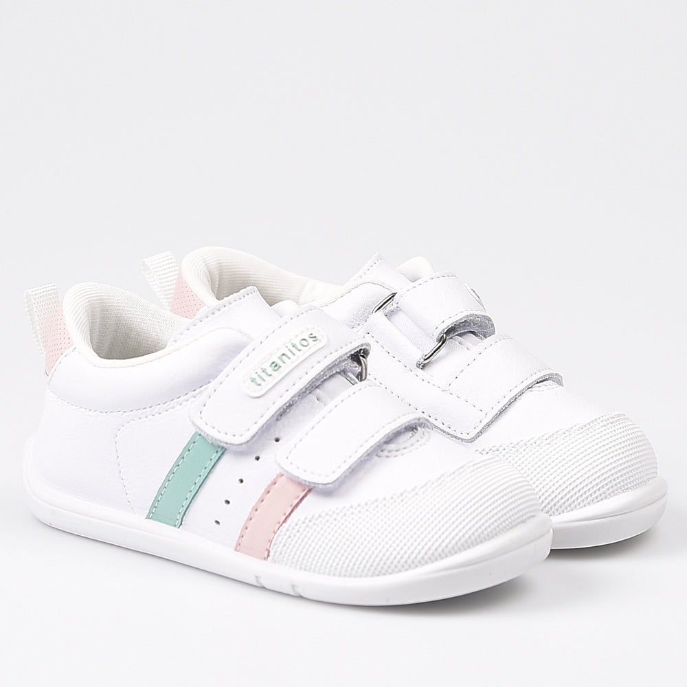 Deportivos Titanitos Respetuosos Amancio B500 Blanco Rosa - imagen 3