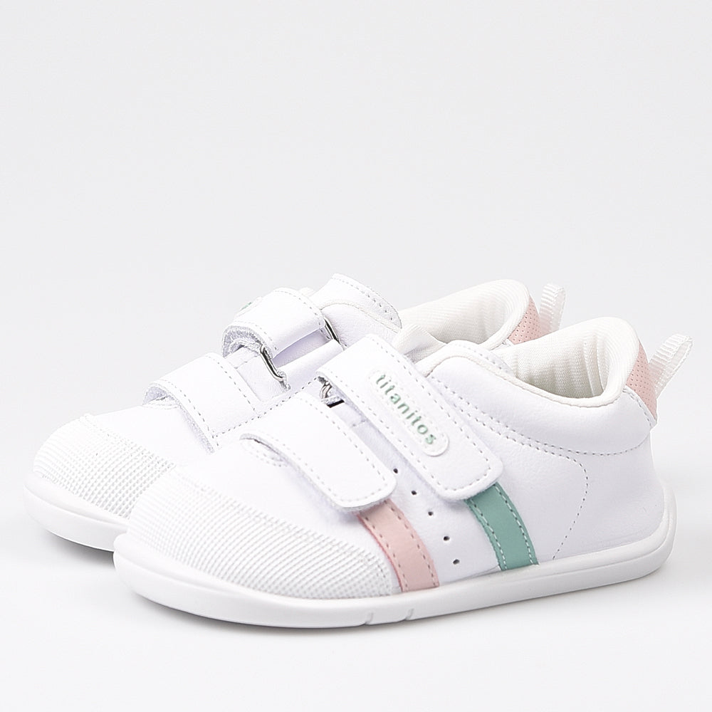 Deportivos Titanitos Respetuosos Amancio B500 Blanco Rosa - imagen 4