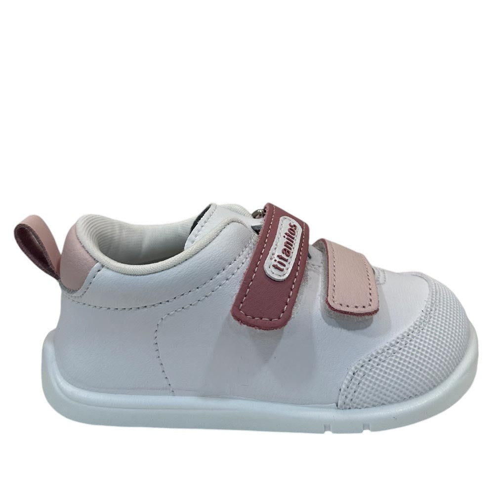 Deportivos Titanitos Respetuosos B500 Orso Blanco Rosa - imagen 1