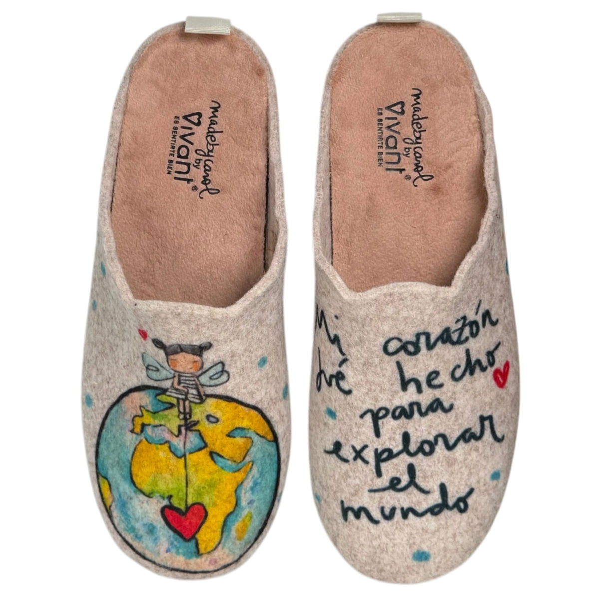 Zapatillas de Casa Vivant El Mundo 262090 Beig