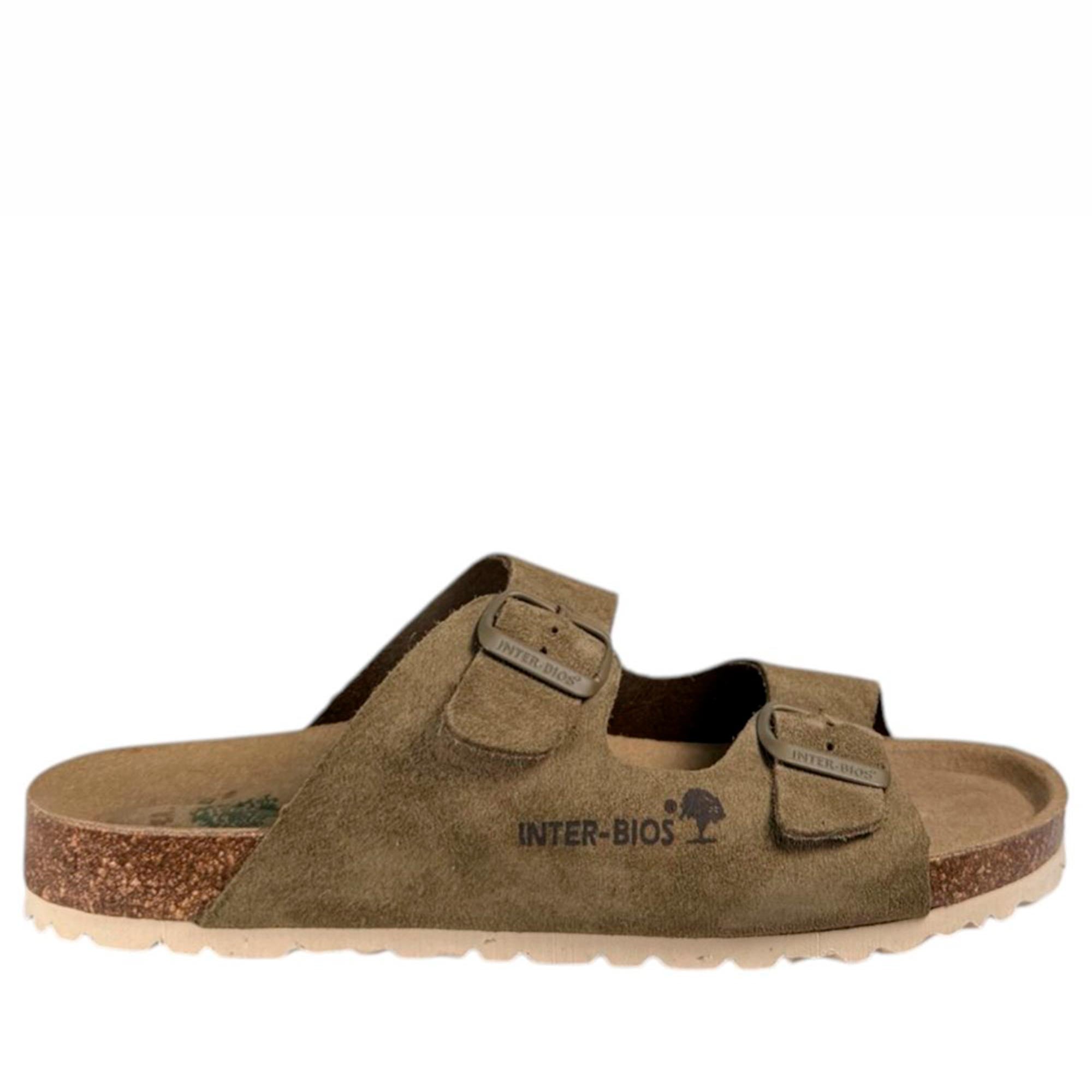Sandalias Interbios 7600 Serraje Kaki