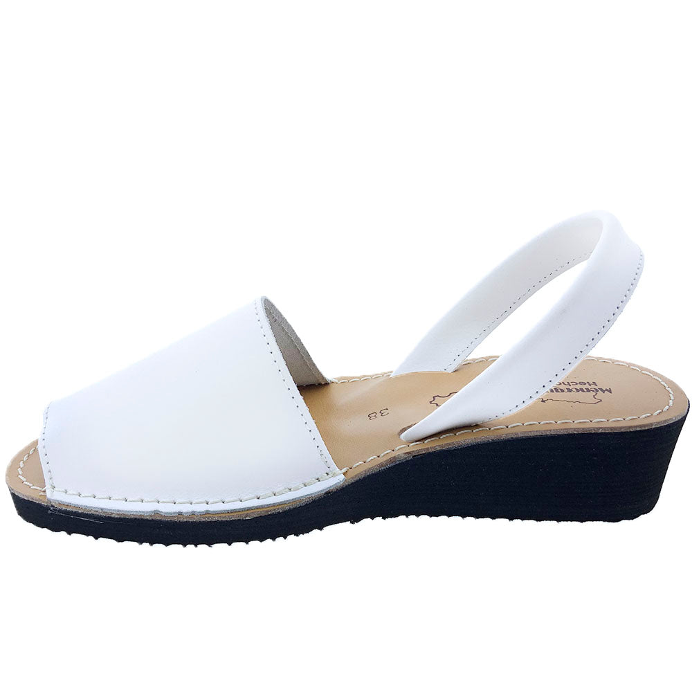 Sandalias Menorquinas Cuña Blanco - imagen 3