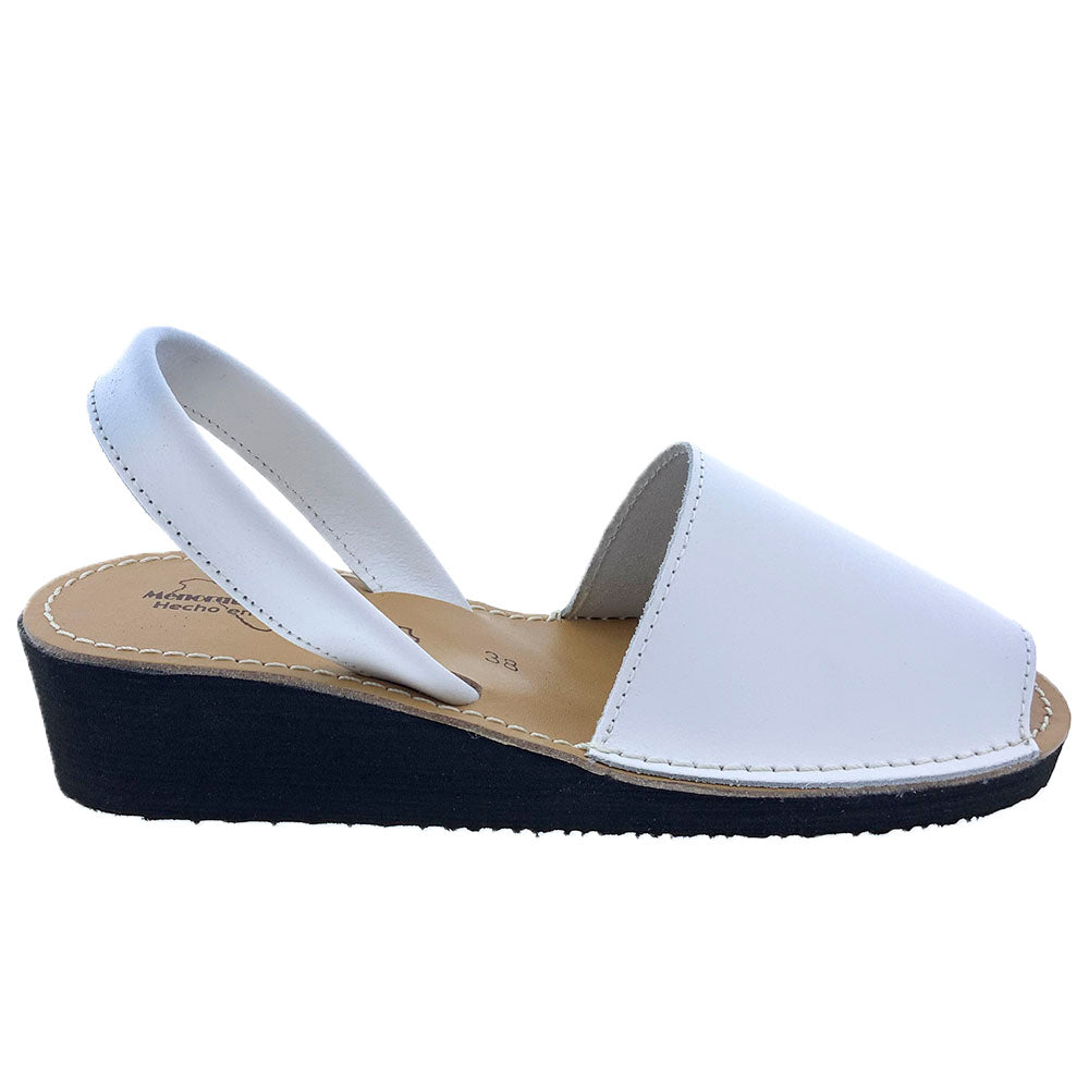 Sandalias Menorquinas Cuña Blanco - imagen 1