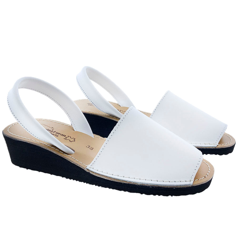 Sandalias Menorquinas Cuña Blanco - imagen 5