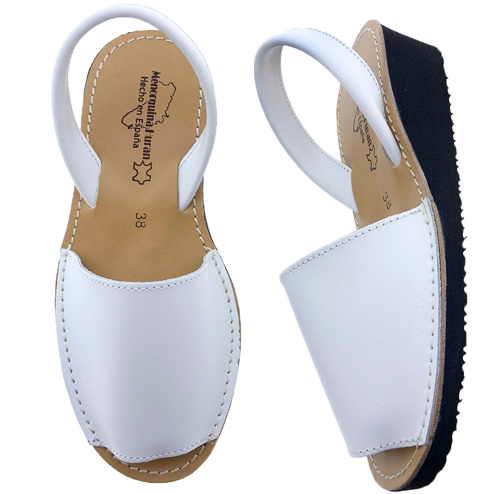 Sandalias Menorquinas Cuña Blanco - imagen 2