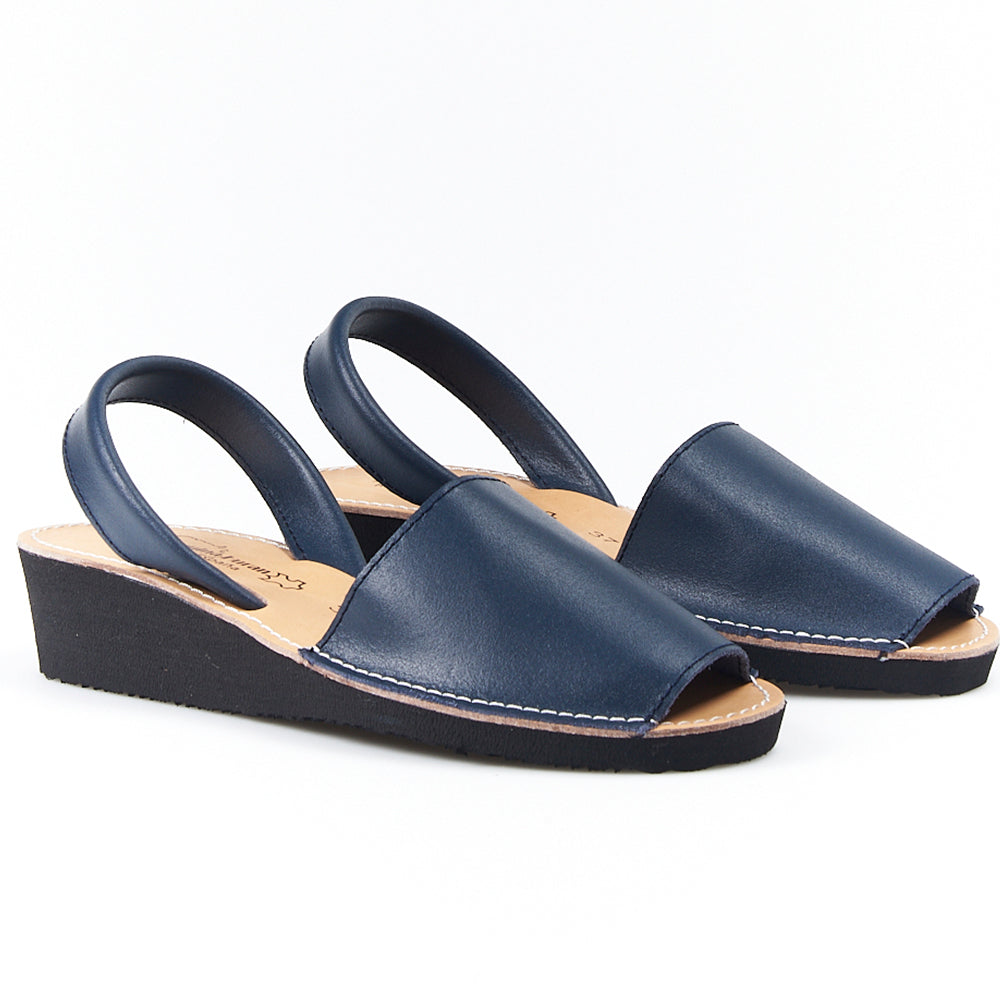 Sandalias Menorquinas Cuña Marino - imagen 3