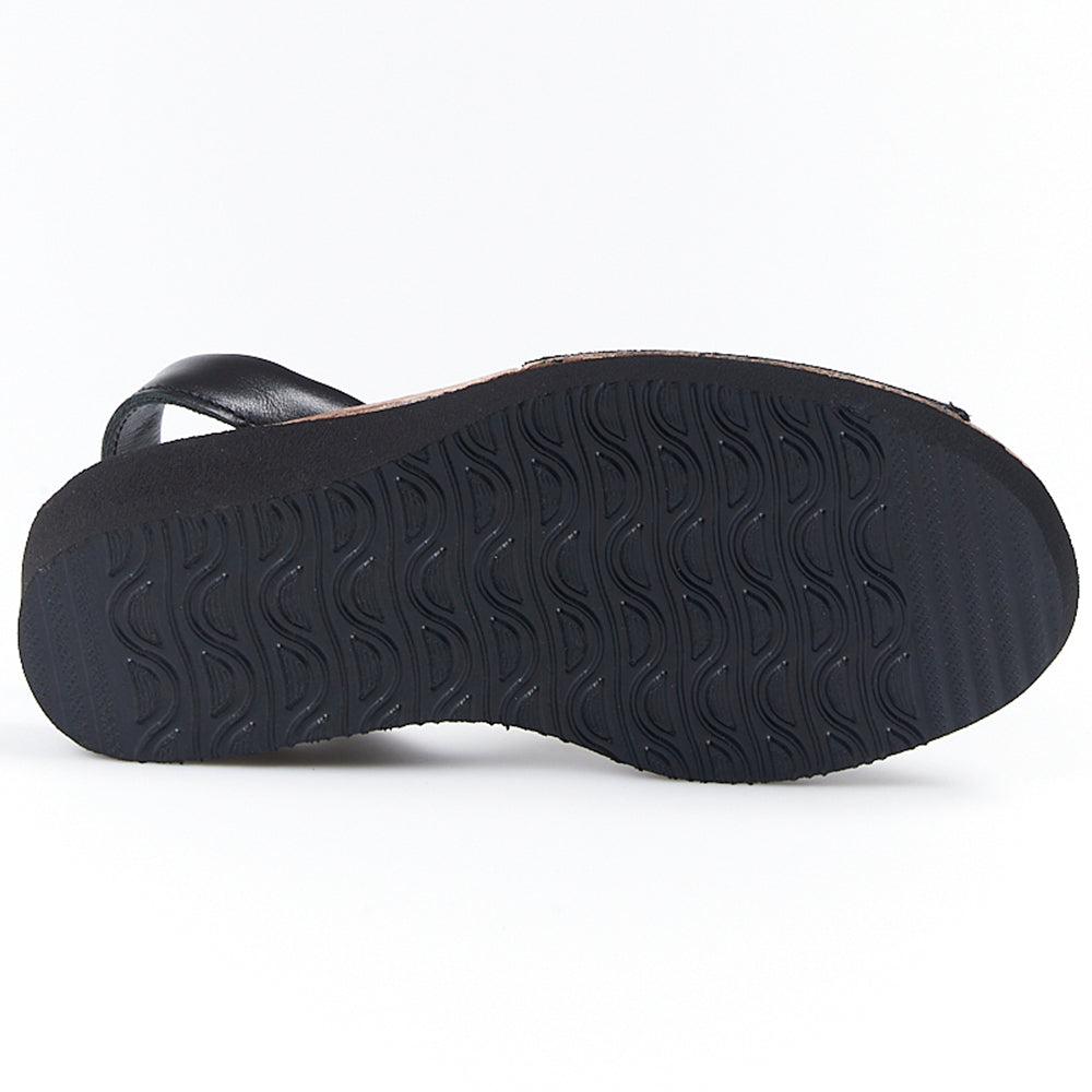 Sandalias Menorquinas Cuña Negro - imagen 7