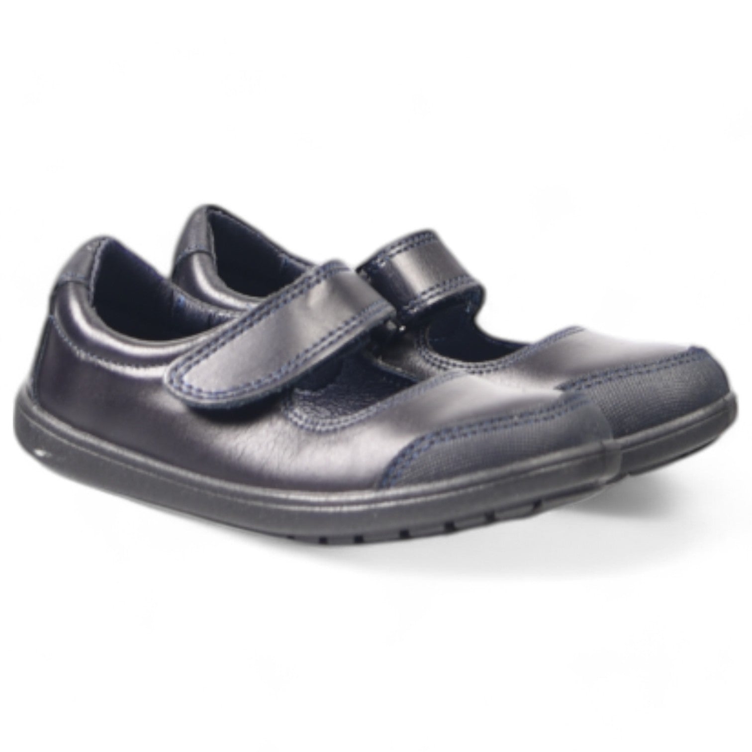 Merceditas Javer Colegial Piel Lavable 6-4 Marino - imagen 2