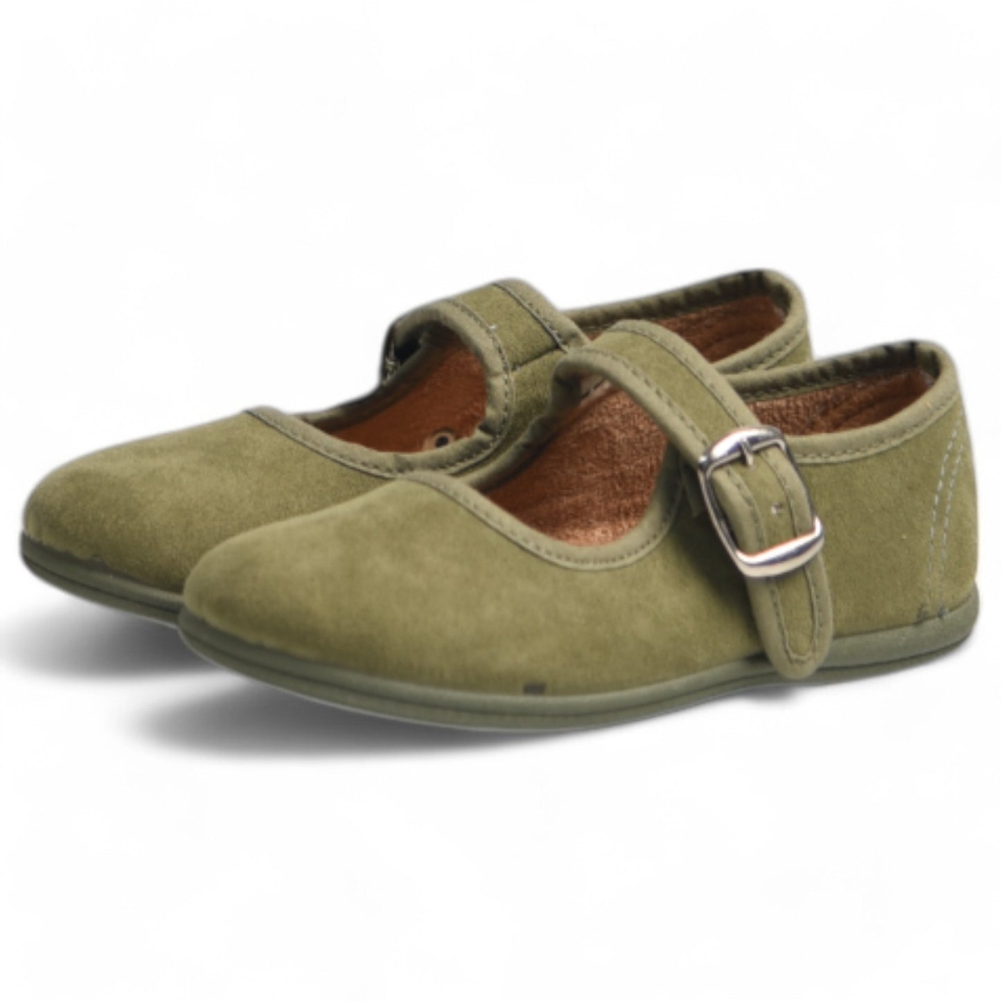 Merceditas Vul-Peques Suede 236-SU Verde Oliva - imagen 3