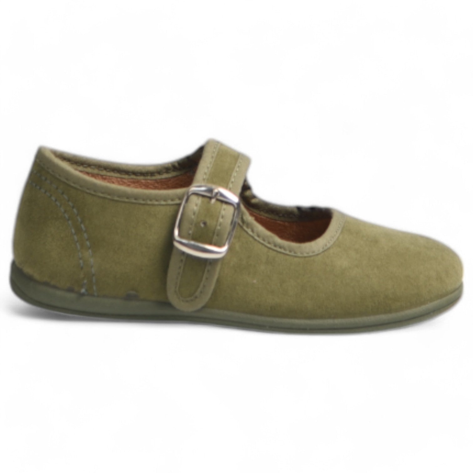 Merceditas Vul-Peques Suede 236-SU Verde Oliva - imagen 1
