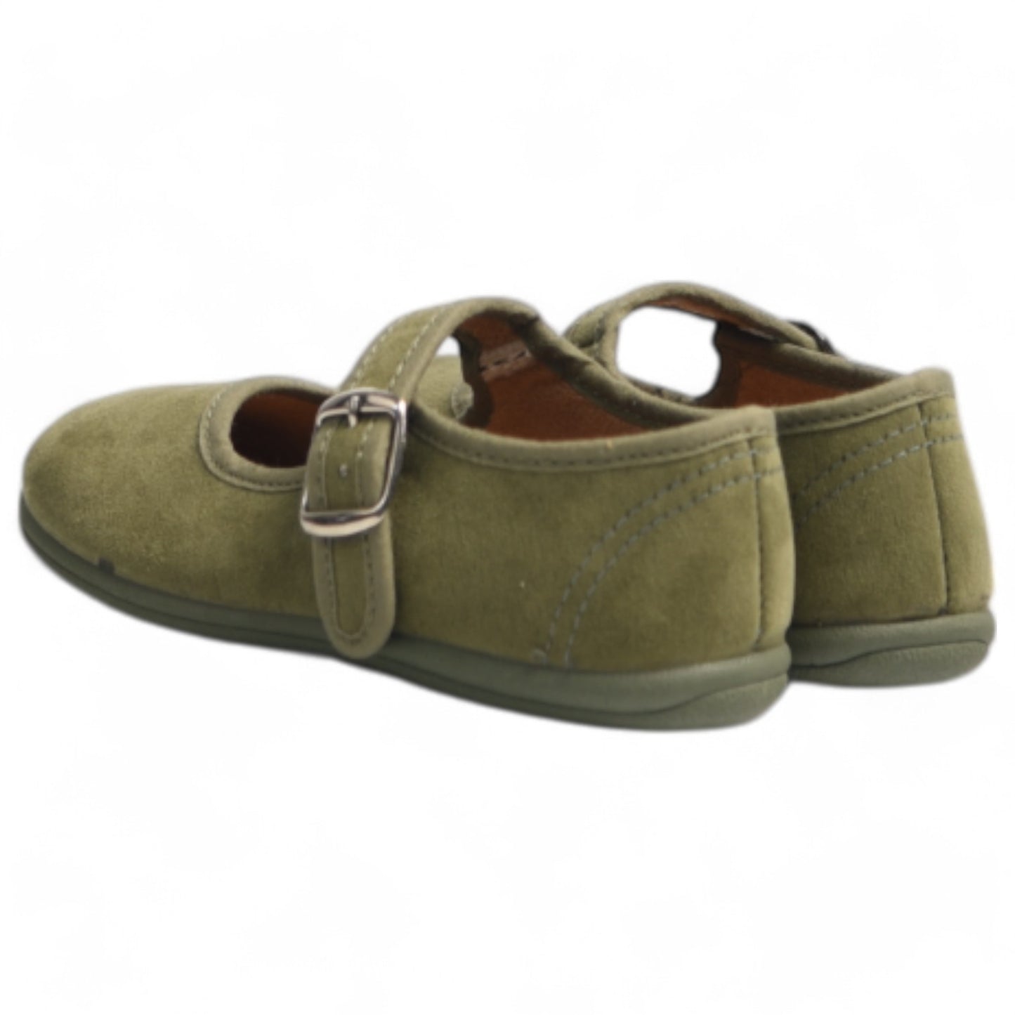 Merceditas Vul-Peques Suede 236-SU Verde Oliva - imagen 4