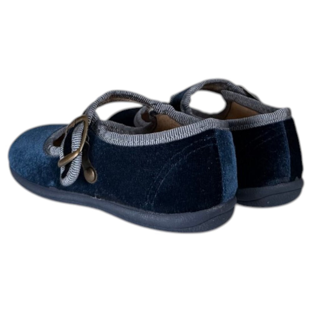 Merceditas Vul-Peques Terciopelo 236-T/01C Marino Gris