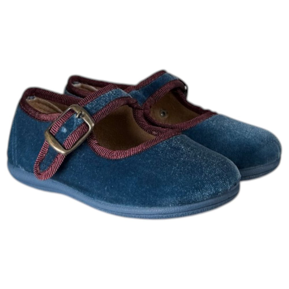 Merceditas Vul-peques Terciopelo 236-T/01C Royal Burdeos