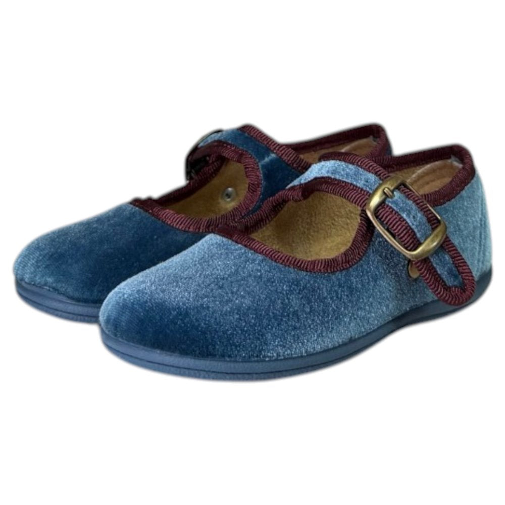 Merceditas Vul-peques Terciopelo 236-T/01C Royal Burdeos