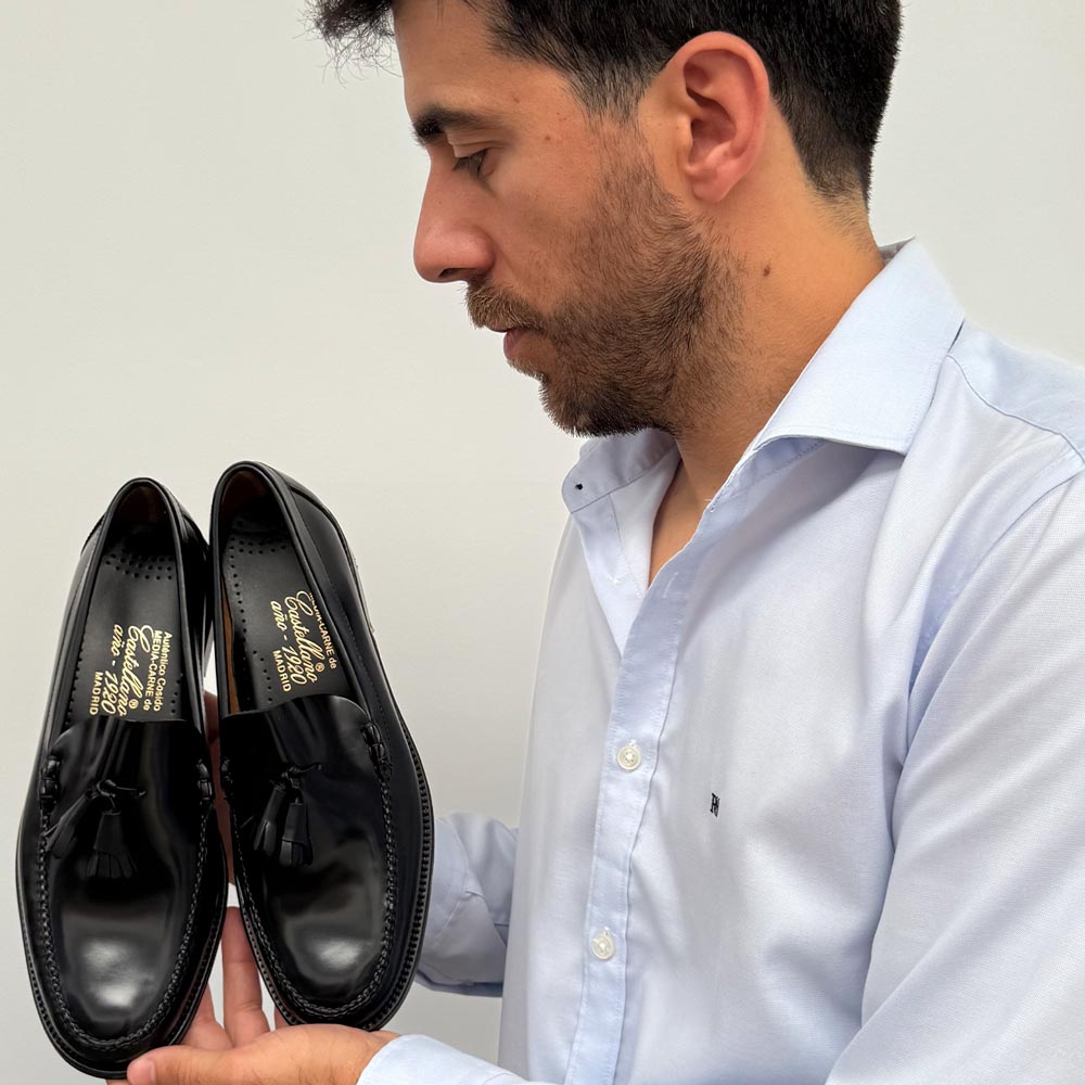 Mocasines Castellano 1920 801 de Piel Antik Negro - imagen 2