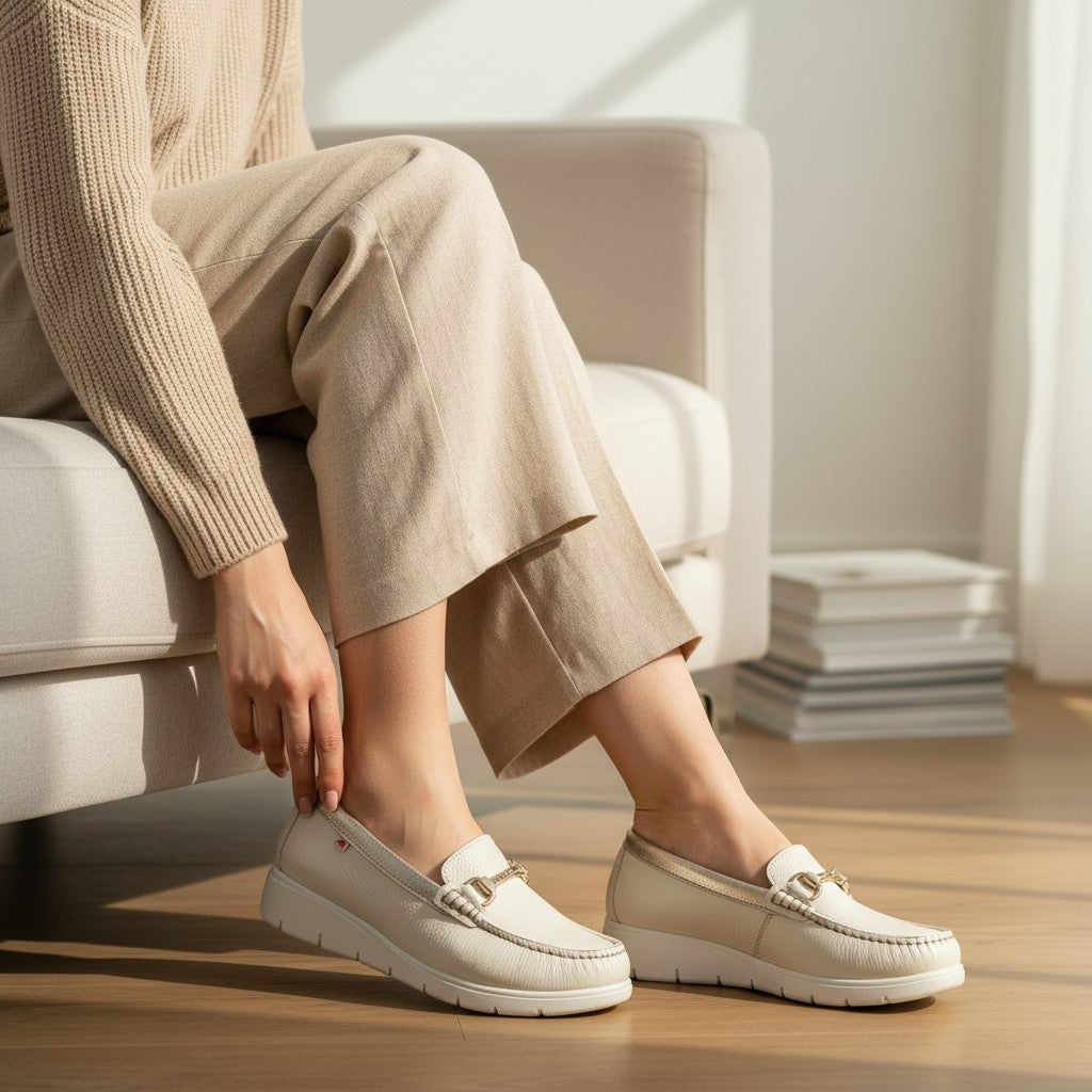 Mocasines Fluchos Fluvia F2421 Metal Platino - imagen 2