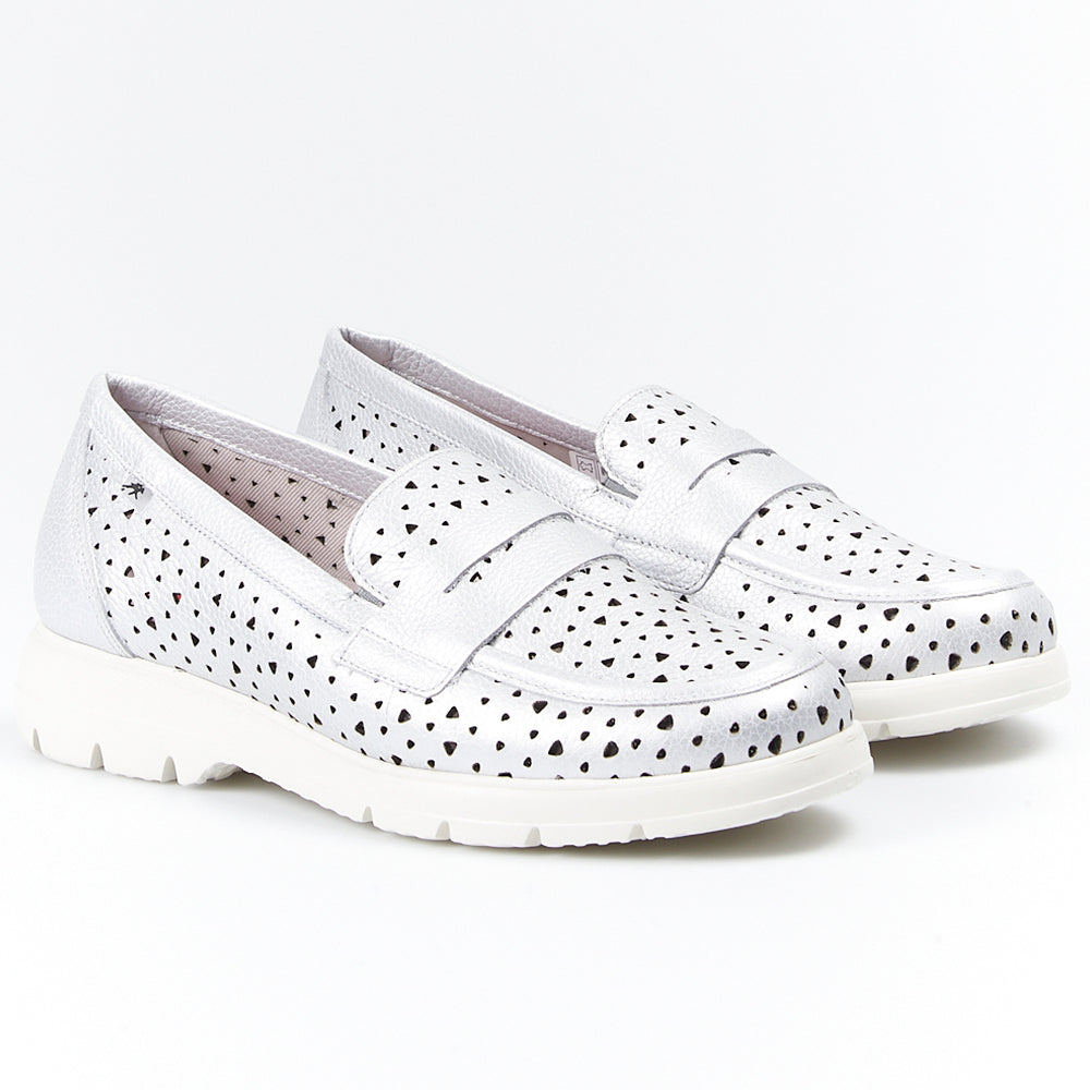 Mocasines Fluchos Gladis F1685 Plata - imagen 2