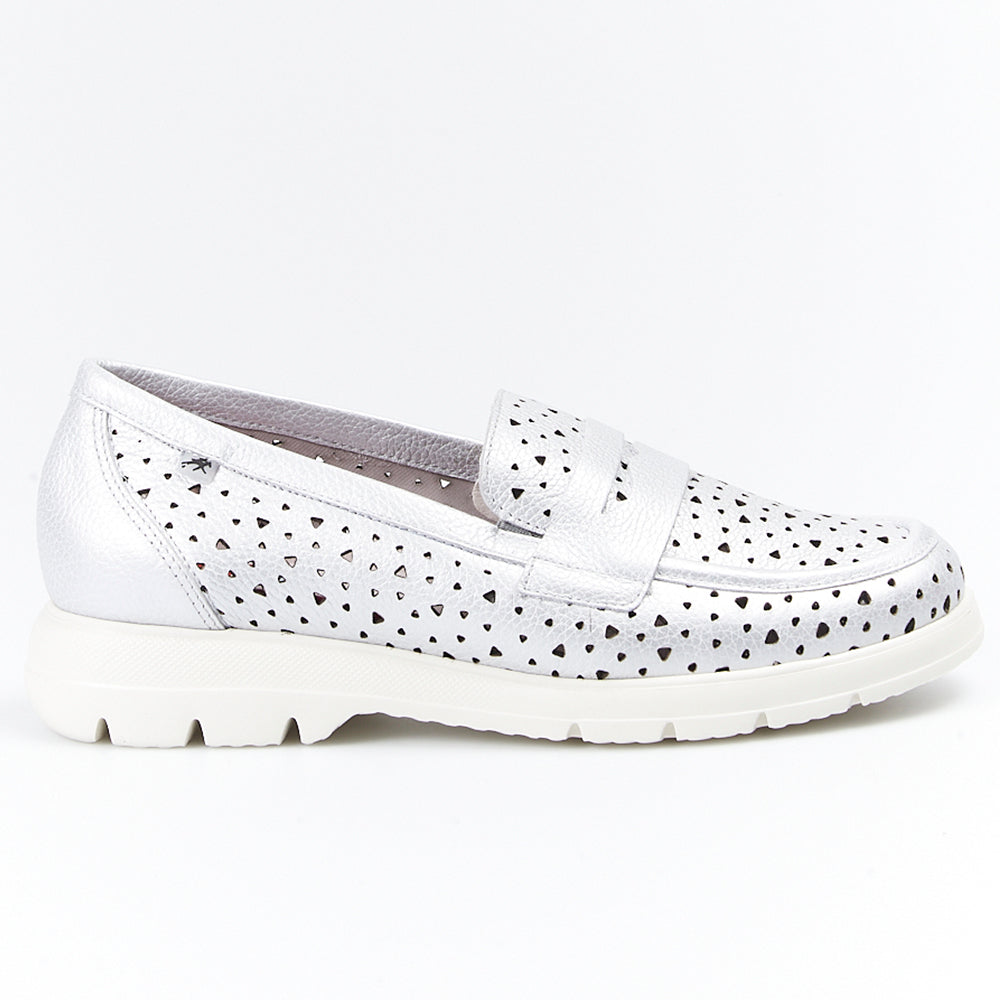 Mocasines Fluchos Gladis F1685 Plata - imagen 1