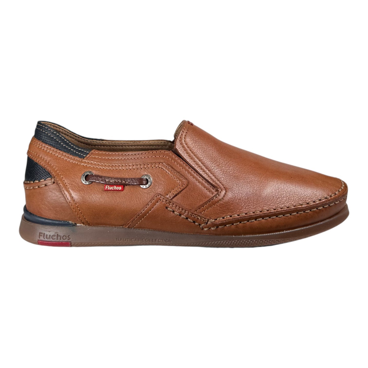 Mocasines Fluchos Mariner Slip On 9883 Cuero Marino - imagen 1