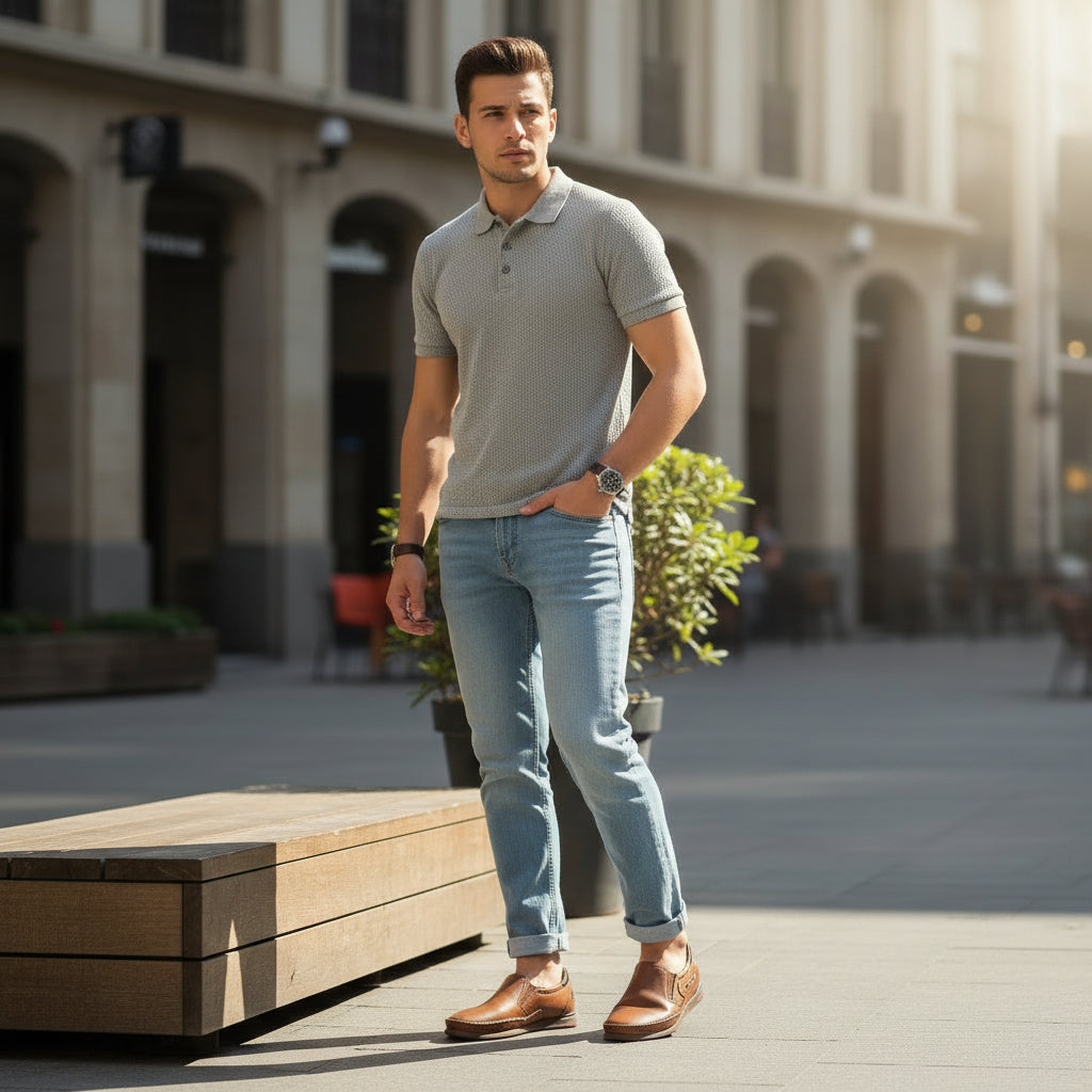 Mocasines Fluchos Mariner Slip On 9883 Cuero Marino - imagen 4