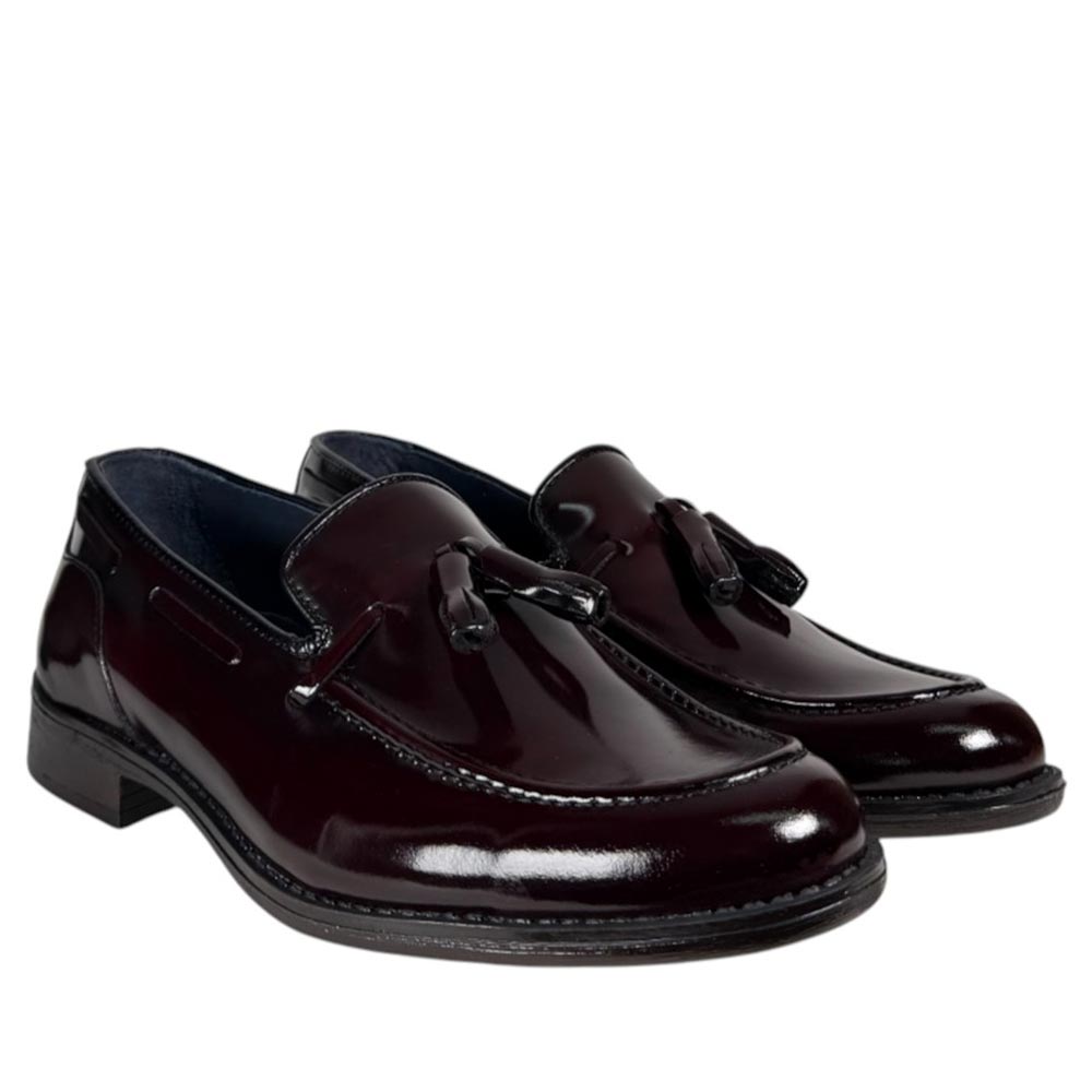 Mocasines La Valenciana Borlas Antik 4350 Burdeos - imagen 3