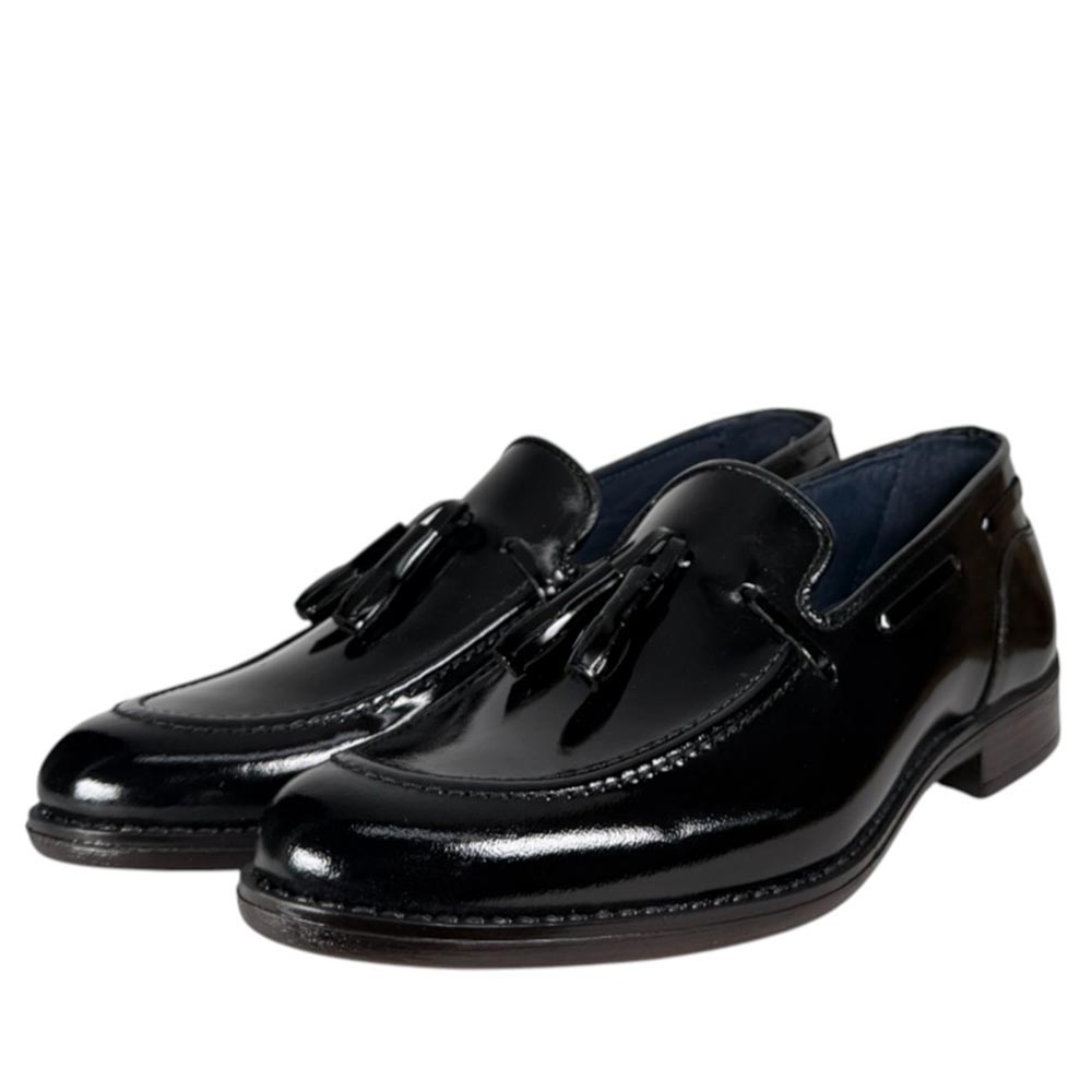 Mocasines La Valenciana Borlas Antik 4350 Negro - imagen 5