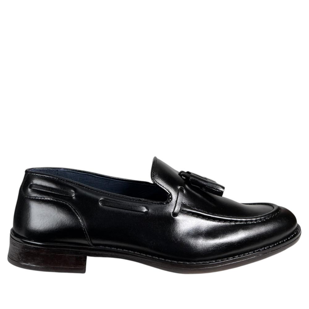 Mocasines La Valenciana Borlas Piel Lisa 4350 Negro - imagen 8