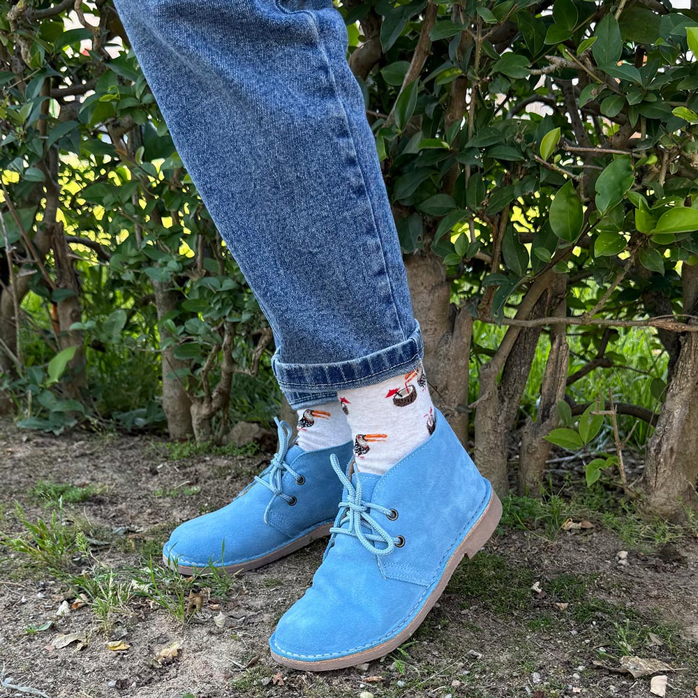 Botas Pisamierdas Celeste Borreguito - imagen 4