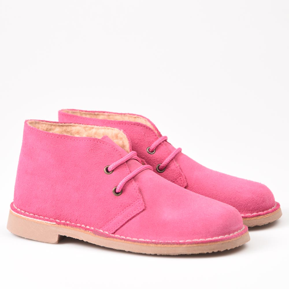Botas Pisamierdas Fucsia Borreguito - imagen 3