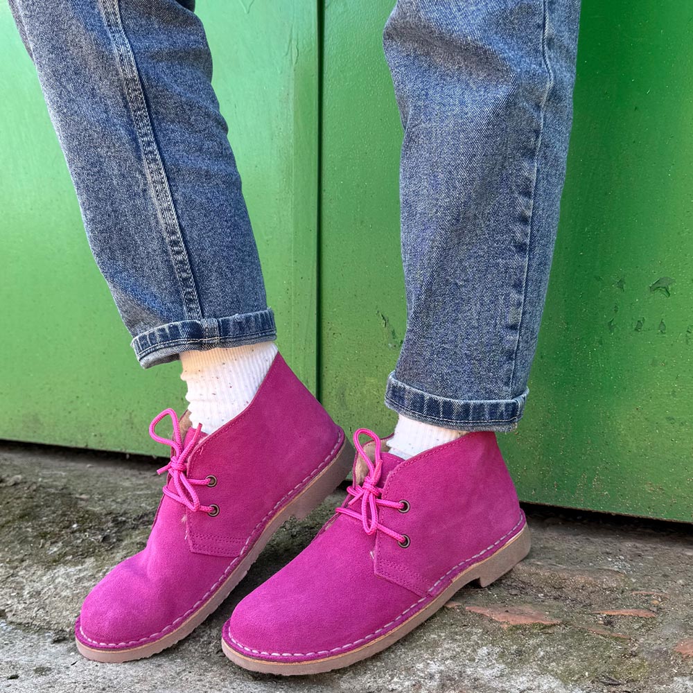 Botas Pisamierdas Fucsia Borreguito - imagen 4