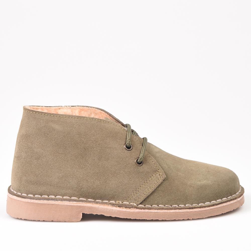 Botas Pisamierdas Kaki Borreguito - imagen 1