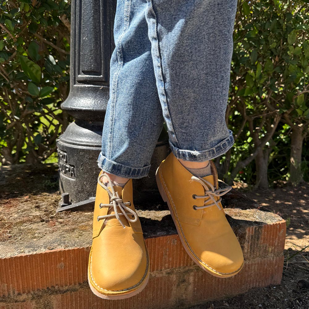 Botas Pisamierdas Pull Mostaza Borreguito - imagen 2